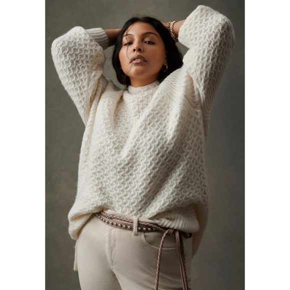 Anthropologie Bia Mock Neck Tunic Sweater NWT SZ XL - Picture 4 of 16